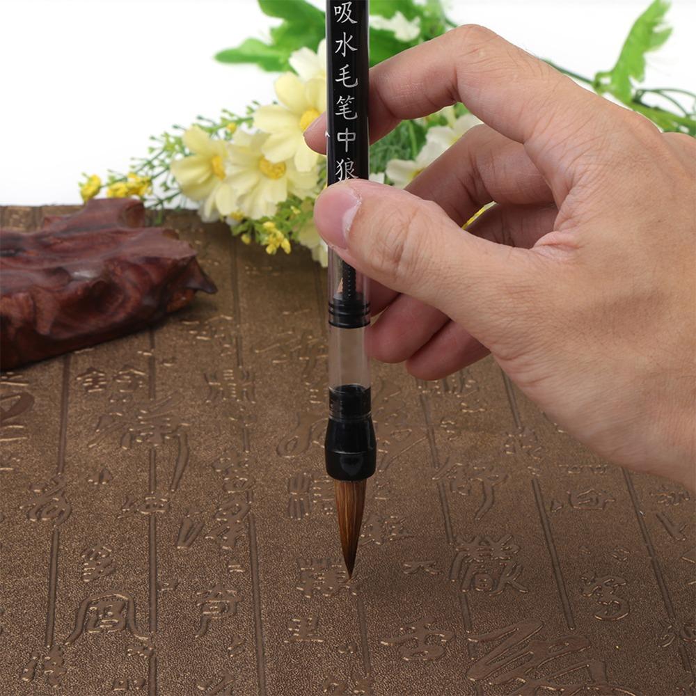 6Pcs Beginner Friendly Chinese Brush Pen Piston Fill Design Calligraphy Water Pen  Water Calligraphy