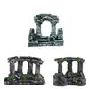 Resin Castle and Roman Columns for Aquarium Decoration