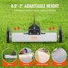 50Lbs Rolling Magnetic Sweeper with Wheels, Push-Type Magnetic Pick Up Sweeper, 24-inch Large Magnet Pickup Lawn Sweeper with Telescoping Handle, Easy