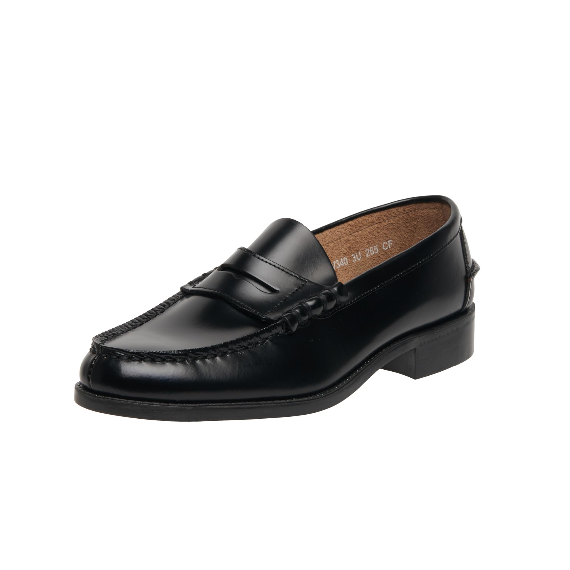 

Loafers BV340 with heel 3E [Moonstar] button, kids, black, 28.5 cm, чорний