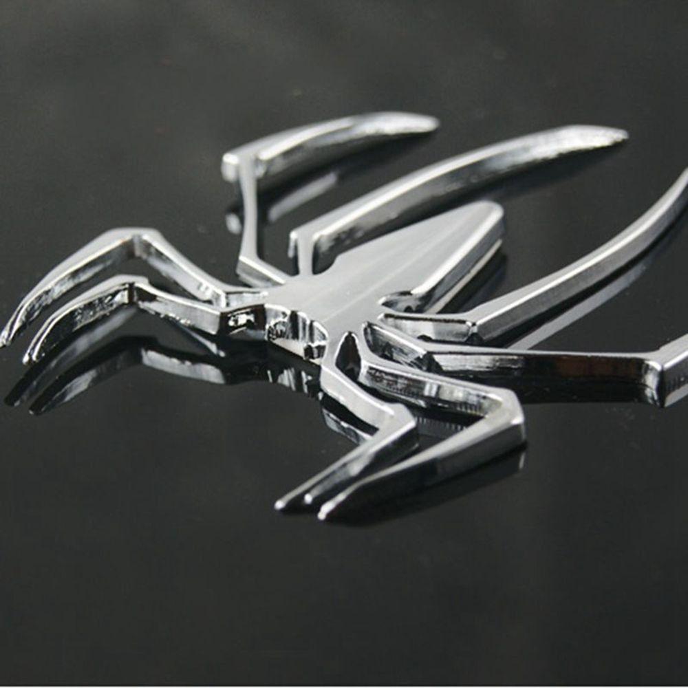 Chrome Spider Badge Auto Emblem Decal 3D Car Sticker 3D Spider Shape Car Sticker Motor Decal