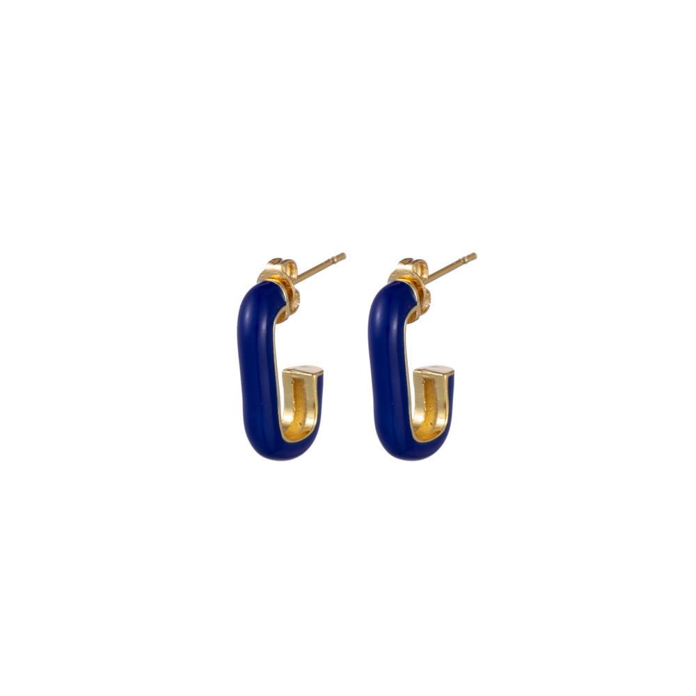 Contemporary Jshaped Womens Earrings With Sleek Geometric Design And Colors