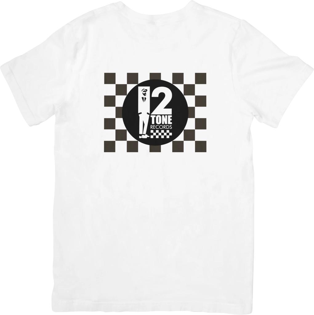 2 TONE SKA Music Unisex Fit for Men & Women Quality Cotton T-Shirt White.