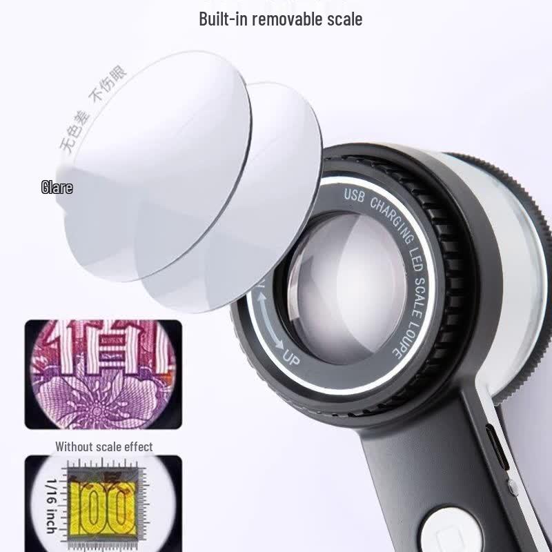 Yueyimi High-Magnification Jeweler's Loupe with UV Light