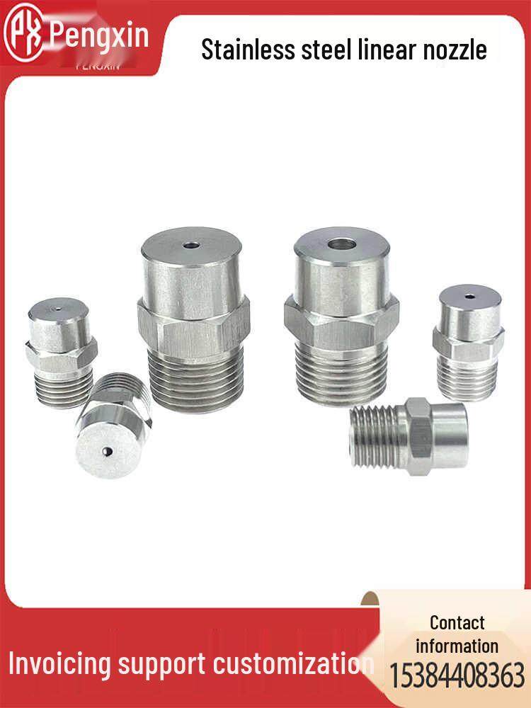 0-Degree Stainless Steel Flat Head Nozzle for High-Pressure Car Wash and Dust Removal