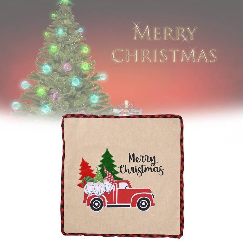 Christmas Case Pillow Holidaya Decoration Forest Elderly Sofa Cars Dress Up