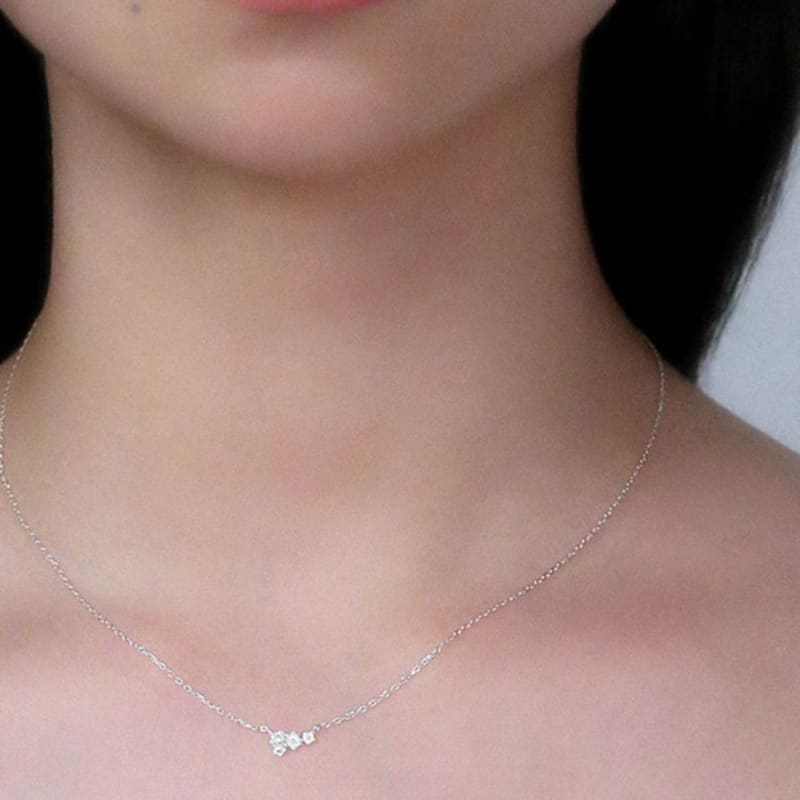 Baked Alaska Mini Flower Bouquet Necklace