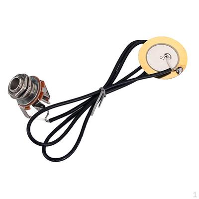 Vorverdrahteter Piezo-Wandler-Tonabnehmer für Ersatzteile für Akustik-Folkgitarren