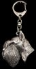Schnauzer - Silver-plated Key Ring with a Dog In a Gift Box, Handbag Decoration, Backpack Pendant by Art-Dog Brand