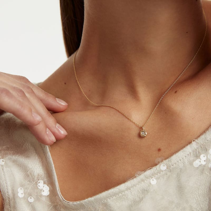 

JOY GRYSON Dreamlike Texture GD Necklace JG3ANL69 YELLOW