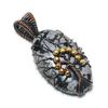 Tree Of Life Snowflake Obsidian Pendant, 999 Copper Wire Wrapped Gemstone Handmade Dainty Jewelry Pendant, For Her