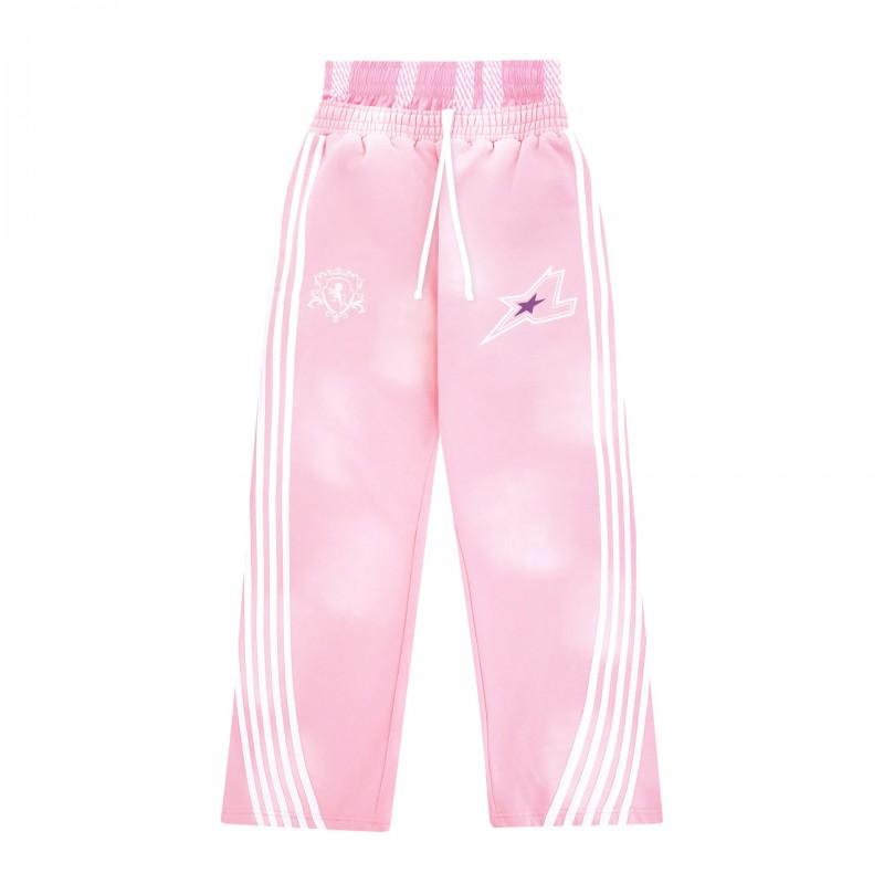 American Retro Striped Y2K Harajuku Style Mens Casual Straight Leg Double Waist Trousers Trendy Sweatshirt