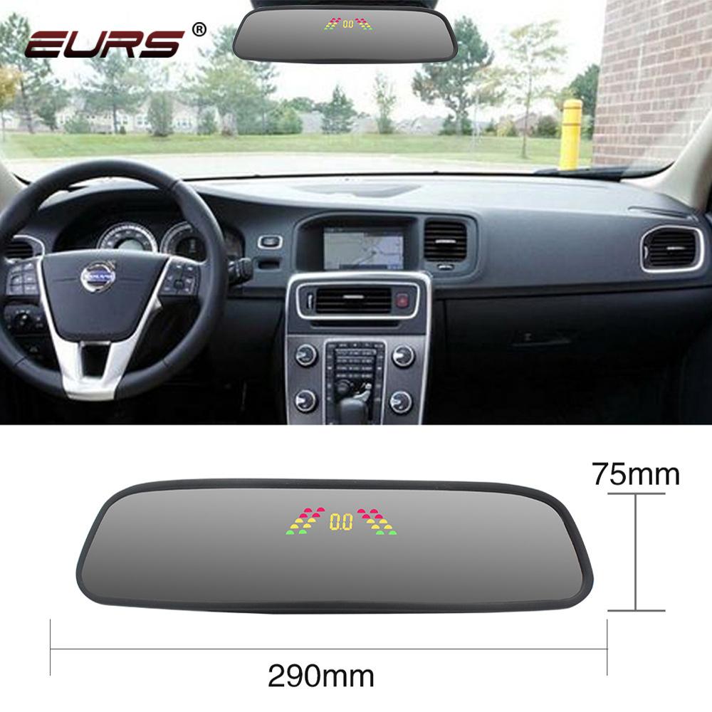8 Sensors 22mm Car Parking Radar Parktronic System Rearview Universal Mirror Reversing Front Detection Alarm Indicator Probe