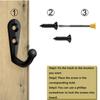 Wall Mounted Hooks Vintage Door Back Wall Hooks Robe Coat Hat Hanger Holders Key Bag Storage Hook Kitchen Bathroom Organizer