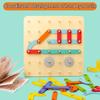 Creative Nail Board Puzzle Toys Montessori Education Geometric Graphics With Cards Preschool Kids Early Learning Game Toy Gifts