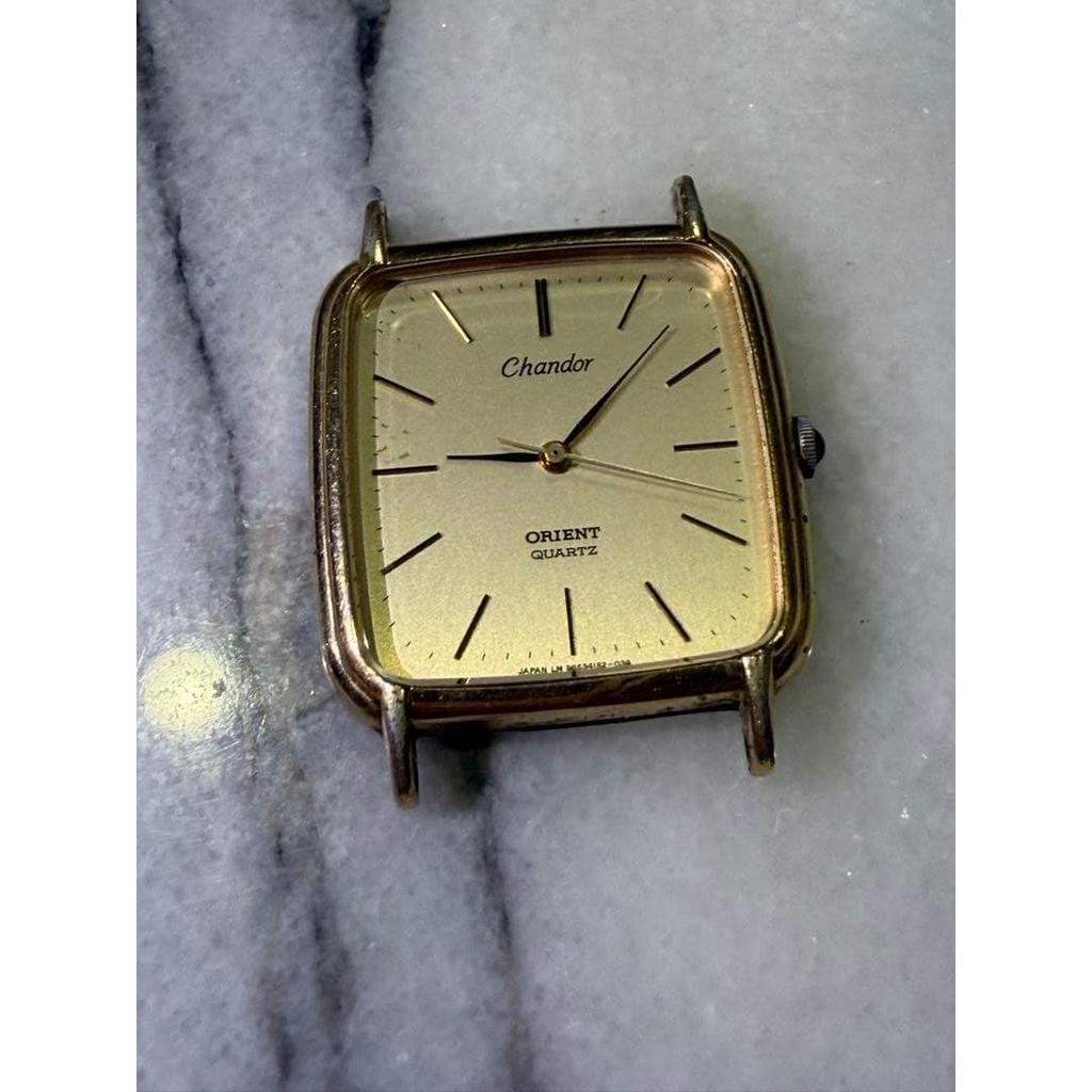 Used Orient Chandor Quartz Watch Gold No Battery