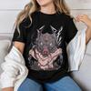 Unisex T-shirt Featuring Inoue Hashibira Wielding a Double-edged Nichirin Blade, Demon Slayer Unisex T-shirt, Anime Fan Unisex T-shirt Design.