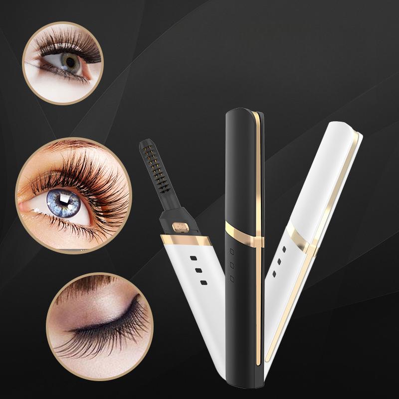 Electric Eyelash Ironing Device Rechargeable Electric Eyelash Curler Eyelash Curler Long-lasting Setting Beauty Instrument
