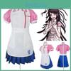 Dangan Ronpa 2 Mikan Tsumiki Pink White Uniform Suit Costume