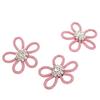 3Pcs Shoe Brooch Cute Colours 6cm Rhineston Wide Flower Shape Clothing Brooch for Shoes Bag Wedding Dress