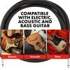 Fender Shielded Cable Professional Series Instrument Cable, StraightStraight, 10', Black