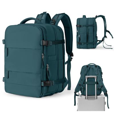 Weekender Carry on Backpack, 45L rozšiřitelný cestovní batoh Konvertibilní aktovka, voděodolný batoh na notebook pro muže Ženy