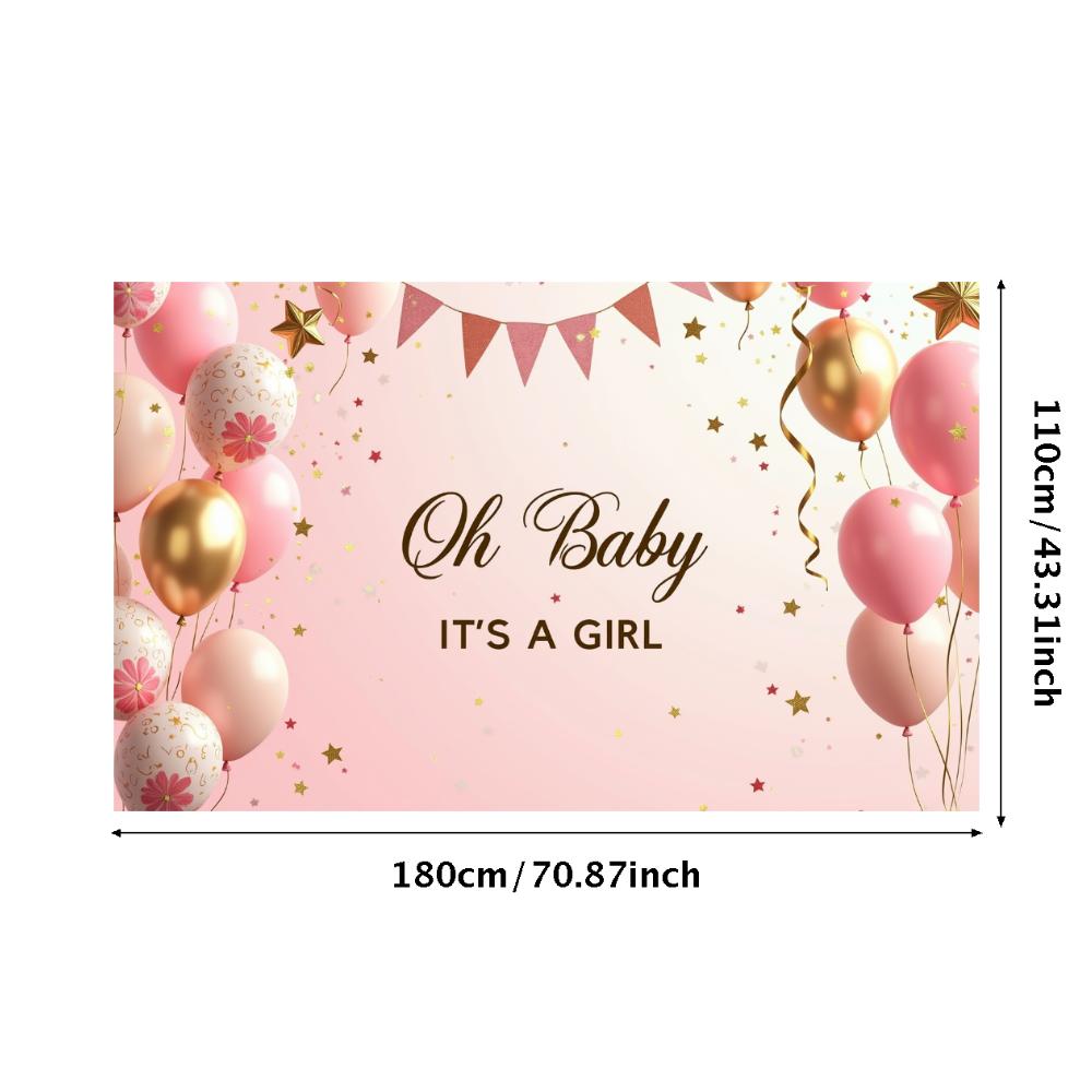 

Colorful Party Stylish Customizable Durable Backdrop Festive Decoration for Baby Shower