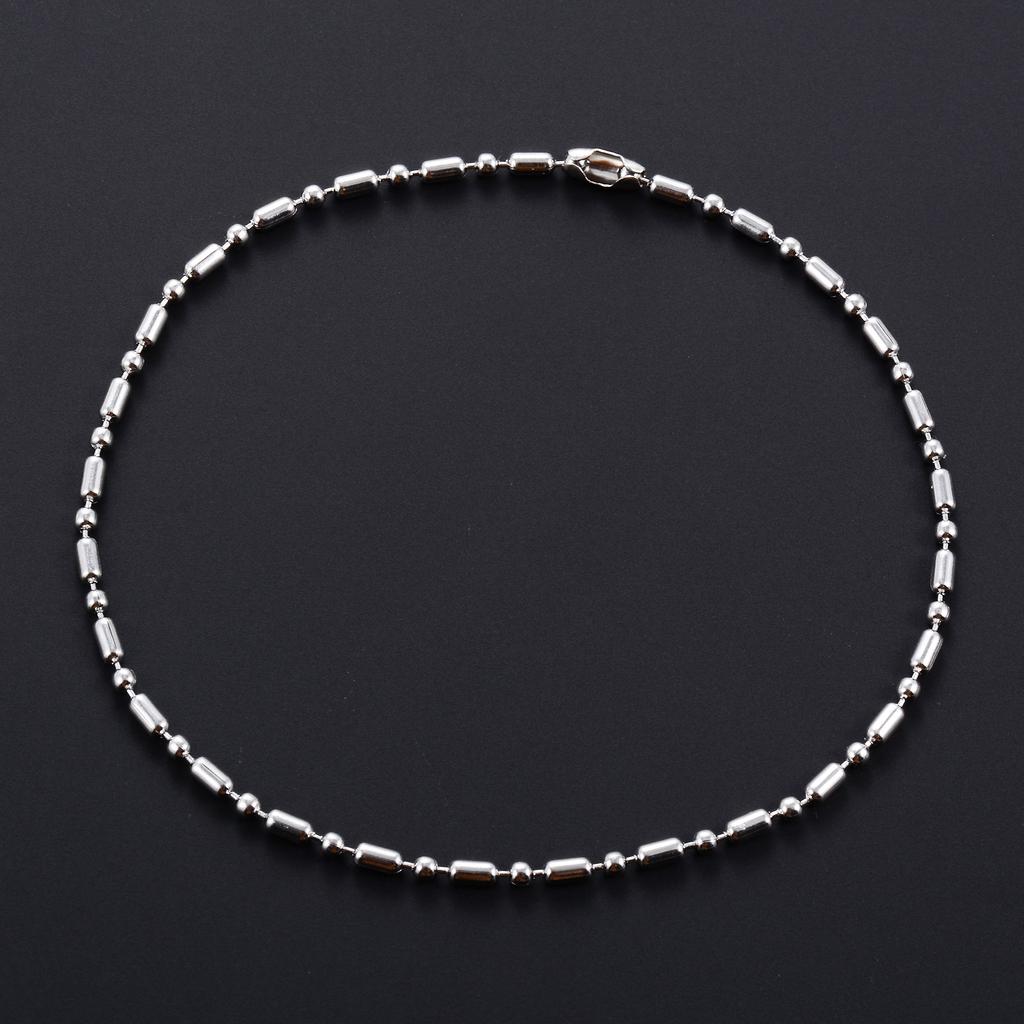 Chic Stainless Steel Beads Bracelet Link Bamboo Hand Chain for Women Men Wristband Anklets Ankle Chain Metal Jewelry Accessories