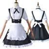Milky Time Yofukashi No Uta Nanakusa Nazuna Cosplay Halloween Costume, Short Sleeve Maid Dress (L)