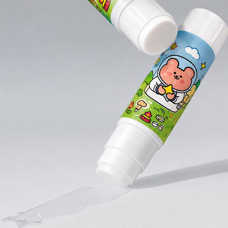 High Viscosity Creative Cartoon Glue Stick: Cute, Solid, Eco-Friendly for Office, Student, or Children's Handmade Craft Stationery