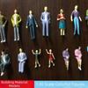 10pcs 1:25 1:30 1:50 1:75 1:87 Scale Miniature Landscape Figurines  DIY Handmade