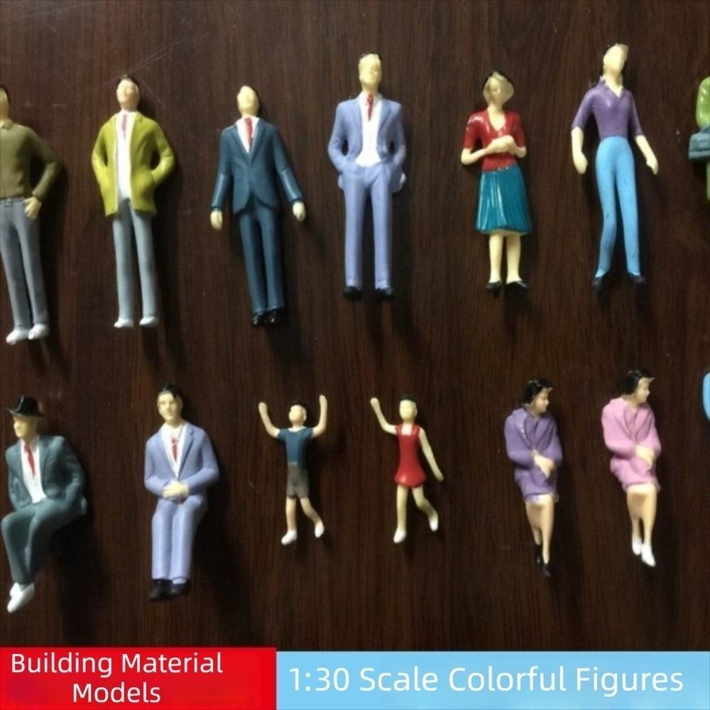10pcs 1:25 1:30 1:50 1:75 1:87 Scale Miniature Landscape Figurines  DIY Handmade