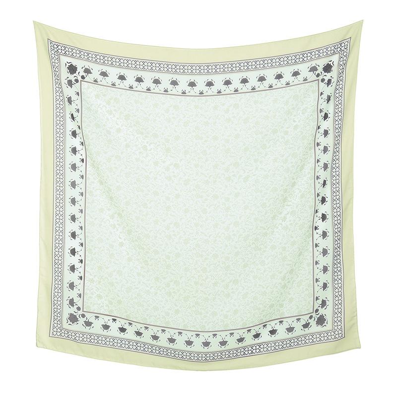 Autumn and winter hot-selling new floral printing large-size square scarf women's popular Malay women's headscarf