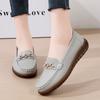 Leather Women's Flat Shoes Fashion Soft Casual Sports Women's Shoes Light Non Slip Spring and Autumn New Work Shoes Comfortable Soft Sole Non Slip Des