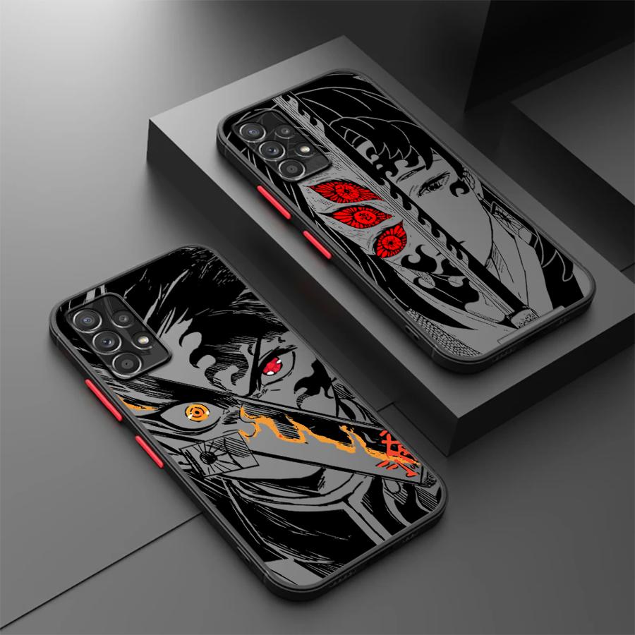 Hot D-emon Anime S-layer Case for Samsung Galaxy A52S A72 A54 A34 A36 A17 A52 A14 A23 A73 A33 A53 A16 A15 A56 A55 A35 Phone