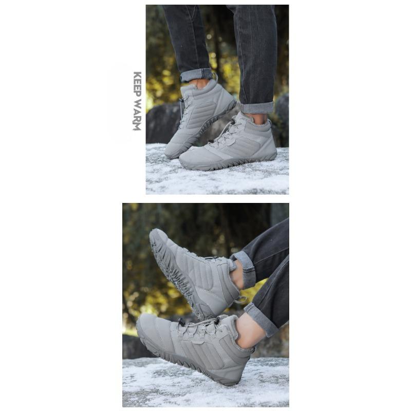 Winter Outdoor Snow Boots, Men and Women Wear Waterproof Non-slip Padded Thickened Warm New Couple Shoes