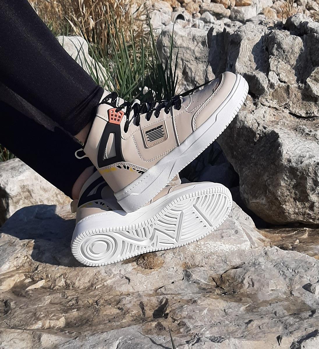 

Dunlop 2243 Beige Color Fuspet Orthopedic High Top Sports Shoes