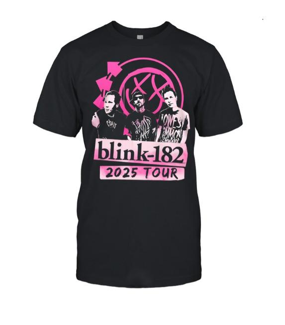 

Blink 182 2025 Tour Unisex T-Shirt – Punk Rock Concert Tee S