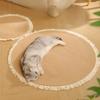 Large Scratching Mat for Indoor Cats Natural Cotton Rope Flat Scratcher Cat Scratch Rug Pad for Wall, Couch, Carpets, Sofas