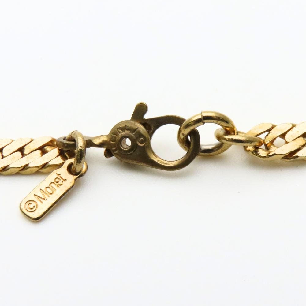 Used  Necklace MONET metal 17.7g gold Chain