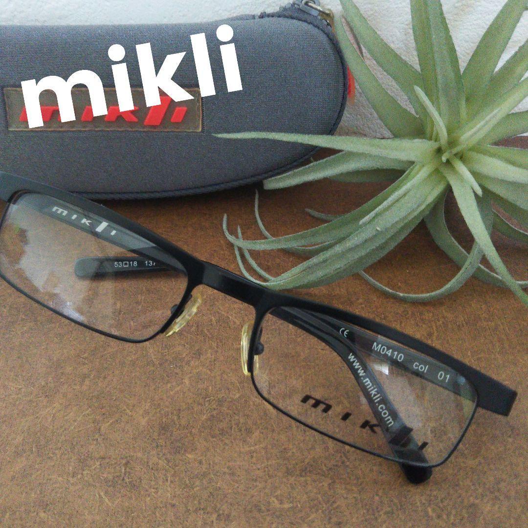 Used mikli square metal frame