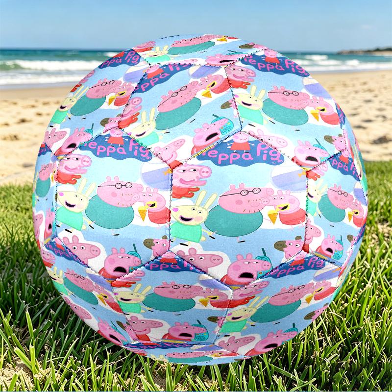 Peppa Pig Print Size 5 Soccer Ball, PU Wear Resistant Football for Match Training and Daily Practice, Birthday Gift for Soccer Fans