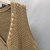 Women's Autumn V-Neck Knitted Vest Sleeveless Cardigan for Outer Wear Sleeveless Sweater Cardigan Gilet Coat