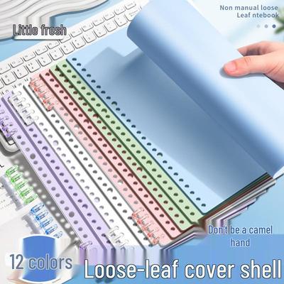 A4 Soft Cover Loose-Leaf Binder, B5 Ring Clip, Coil Binding, Hole-Punched, Notebook Shell (Ring Clips Sold Separately)