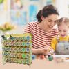 Wooden Paint storage rack 35-hole wall mount Paint Round Bottle Organizer Display Stand For Miniature Paint Set