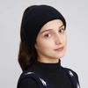 A Women's Knitted Hat with Exposed Braids, Autumn and Winter Thick Ear Protection Hat, Women's High Ponytail Braid