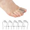 Fiber Toe Separators for Hallux Valgus & Bunion Relief, Men & Women, Double Hole Sleeves