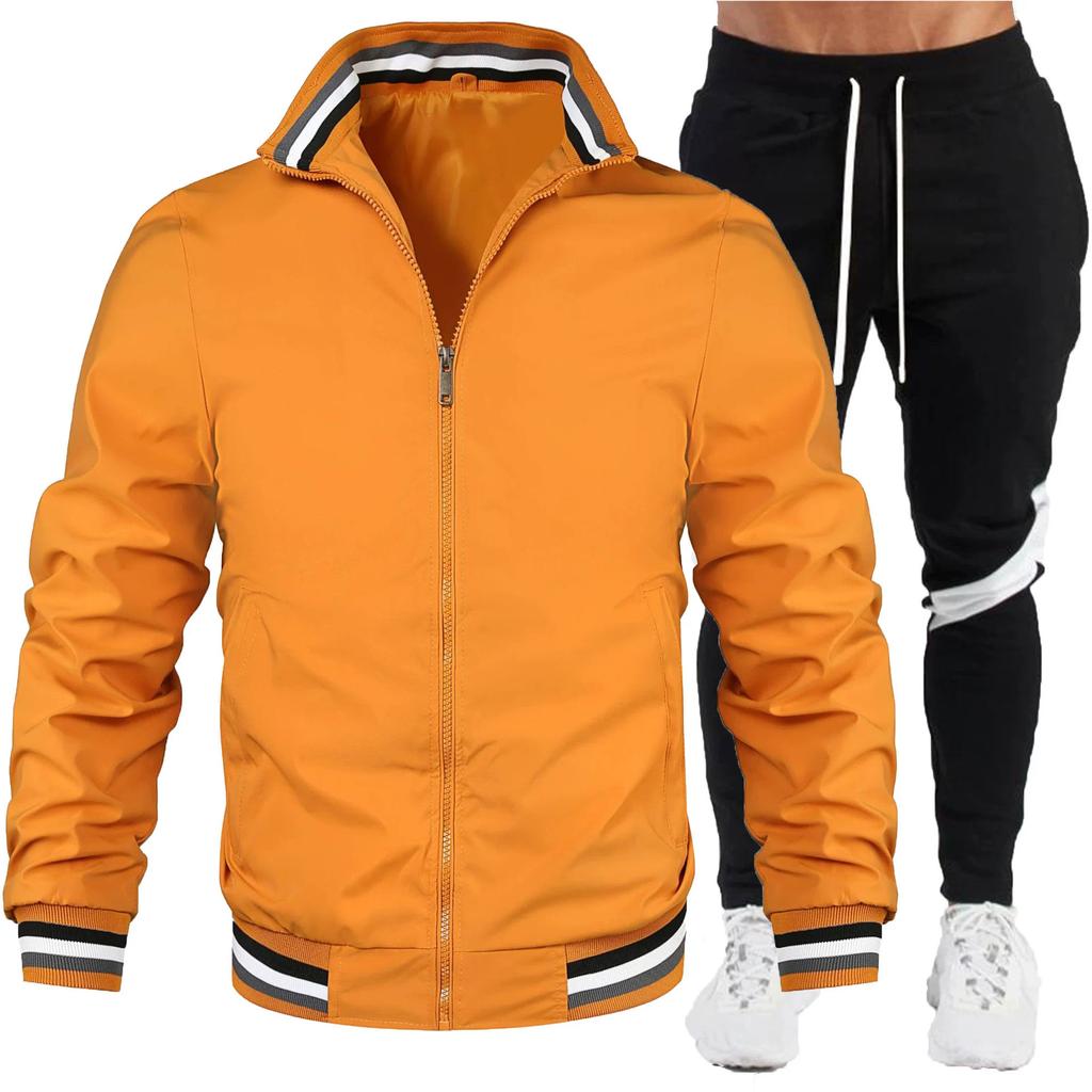 Spring Two-piece Jacket Suit Casual Jacket Bomber Jacket High-quality Jacket Suit