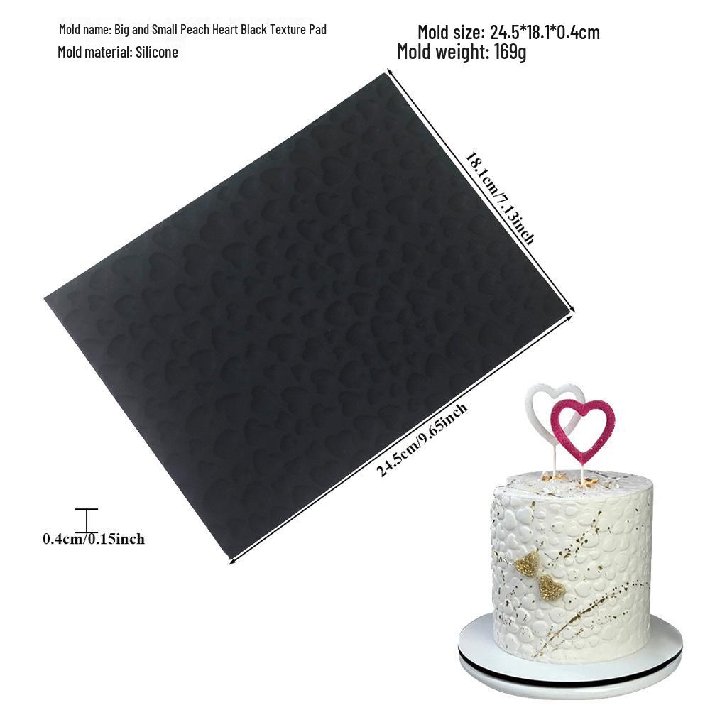 Silicone Mousse Swiss Roll Texture Pad - Tree Bark Lace Fondant Mat for Western Pastry Baking
