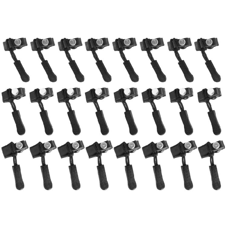 24pcs Removable Zippers Pullers Replacement Zippers Slider Bags Extend Pullers for Clothing Luggage